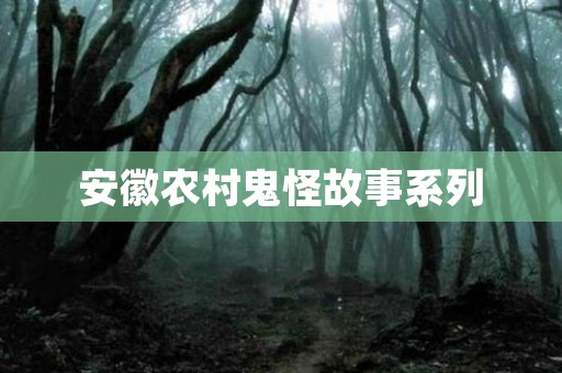 安徽农村鬼怪故事系列