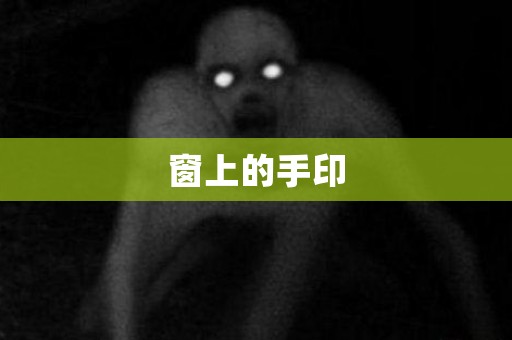 窗上的手印